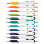 Jet Plastic Pen - White Barrel - with 1 colour print