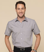 Mens Puppy Tooth Check Shirt - Short Sleeve