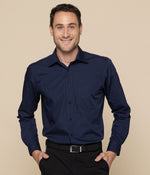 Mens Silk Protein Premium Poplin Shirt - Long Sleeve