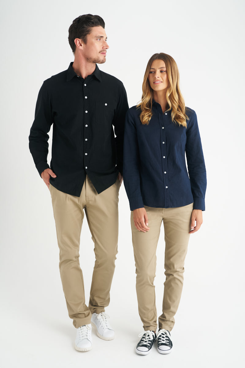 Floyd Linen Shirt Long Sleeve Mens