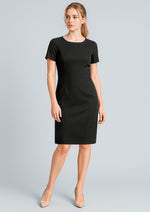 Biz Corporates 30112 Cool Stretch Short Sleeve Shift Dress Ladies