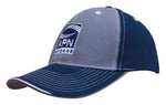 Headwear WA 4053 Brushed Heavy Cotton Two Tone Cap with Contrasting Stitching and Open Lip Sandwich