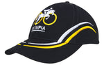 Headwear WA 4075NA/WH/SK Brushed Heavy Cotton Cap with Curved Embroidery on Crown and Peak