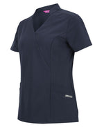 JB's Wear 4SMT1 Nu Mandarin Collar Scrub Top Ladies