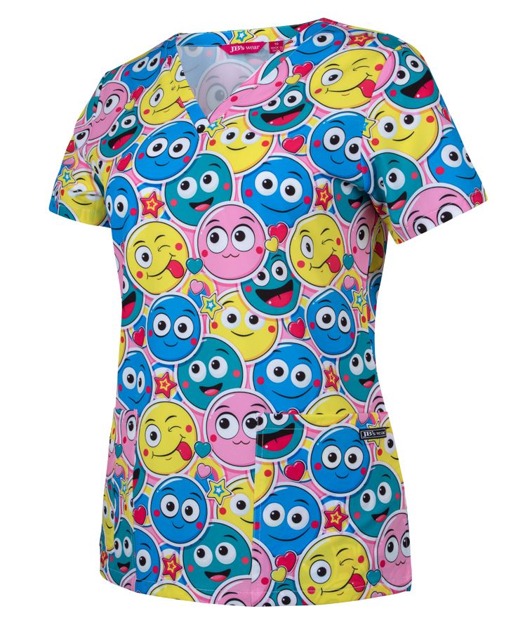 Scrub Top Printed Ladies