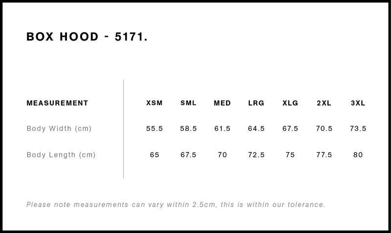 AS Colour 5171 Box Hood size