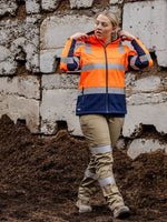 Bisley Workwear BJL6078T Taped Two Tone Hi Vis 3-in-1 Soft Shell Jacket Ladies