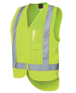 JB's Wear 6DNDV Hi Vis Zip Drop Tail H Pattern (D+N) Vest