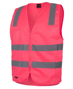 JB's Wear 6DNSZ Hi Vis (D+N) Zip Safety Vest