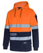 JB's Wear 6DPFP 450g Hi Vis Pull Over Hoodie With Frag Tape
