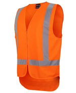JB's Wear 6DVQV NSW/QLD Rail (D+N) Zip X-Back Safety Vest