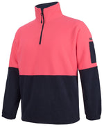 JB's Wear 6HVPF Hi Vis 1/2 Zip Polar Fleece