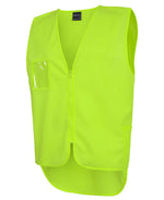 JB's Wear 6HVSW Hi Vis Zip Drop Tail Safety Vest