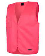 JB's Wear 6HVSZ Hi Vis Zip Safety Vest