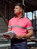 Bisley Workwear BK1219T Taped Hi Vis Polyester Mesh Polo