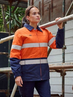 Bisley Workwear BKL6710T Taped Hi Vis Drill Jacket Ladies