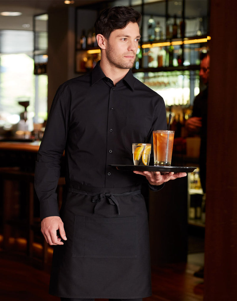 Cotton/Poly Stretch Long Sleeve Shirt Mens