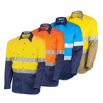 Tru Workwear CS2000T3 Lightweight Vented Hi-Vis Drill Shirt TRuVis Tape