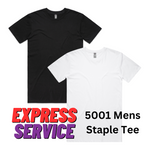 Mens Staple Tee - Including full colour DTG Printing in 1 Position - EXPRESS SERVICE