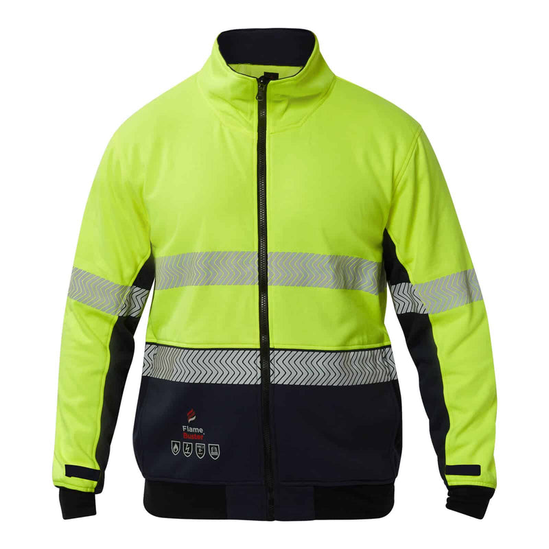 FJV034 FR Hi Vis Segmented Reflective fleece