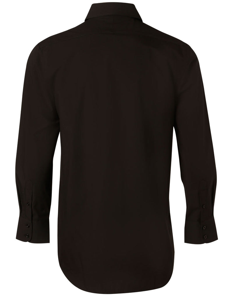 Cotton/Poly Stretch Long Sleeve Shirt Mens