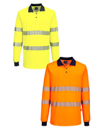 Portwest MP614 Hi-Vis Cotton Comfort Polo Shirt L/S