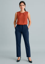 Biz Corporates RGP315L Cool Stretch Tapered Leg Adjustable Waist Pant Ladies