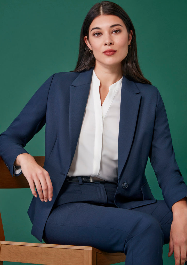 Renew Single Button Mid Length Jacket Ladies