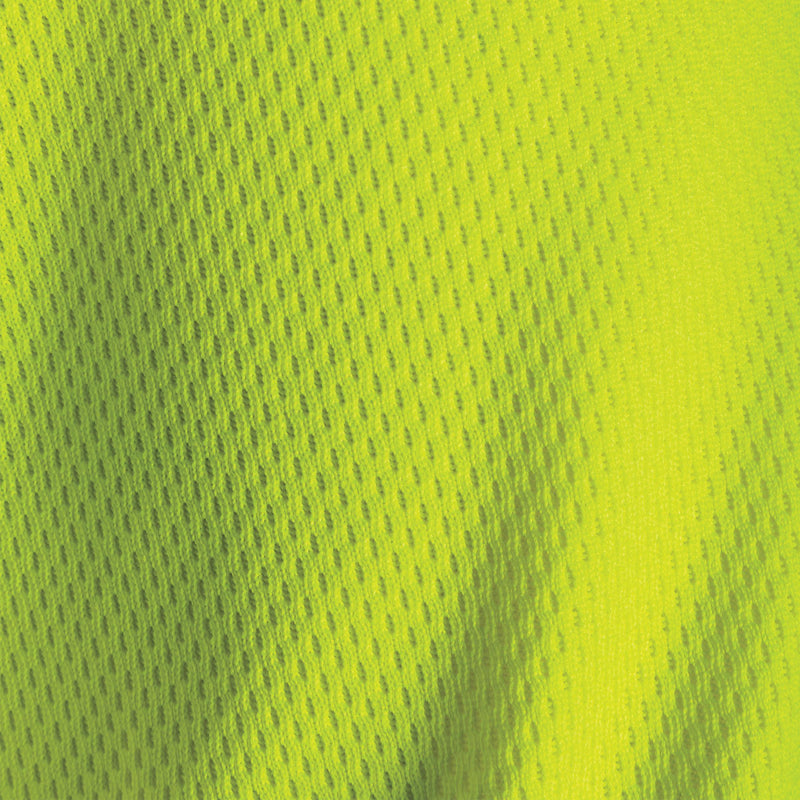 Tru Workwear TSW2425 Micromesh L/S Two Tone Hi-Vis Polo Shirt Ladies fabric