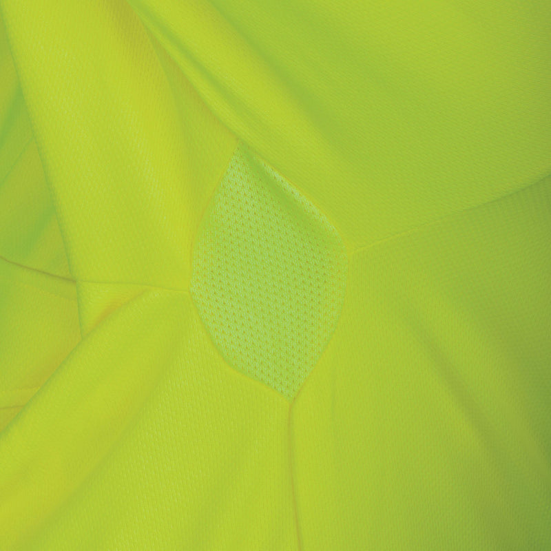 Tru Workwear TSW2425 Micromesh L/S Two Tone Hi-Vis Polo Shirt Ladies vent