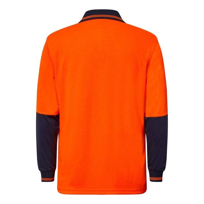 HI VIS TWO TONE POLO POCKET- LS