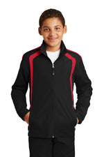 Sport-Tek YST60 Colorblock Raglan Jacket Kids