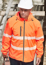 Syzmik Workwear ZJ560 Super Light Segmented Tape Packable Rain Jacket Unisex