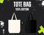Cotton Tote Bag - BLACK - with full colour print