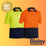 Two Tone Hi Vis Polo Shirt - Short Sleeve (Cotton Backed)