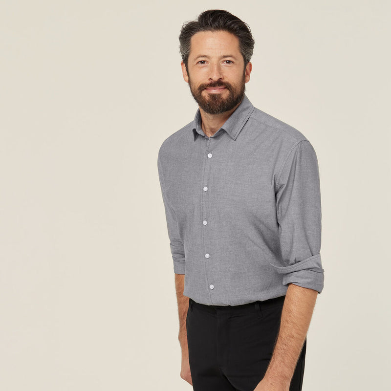 COTTON CHAMBRAY LONG SLEEVE SHIRT