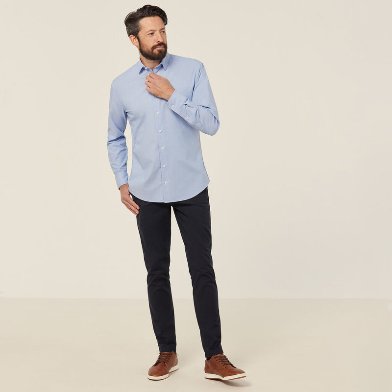 COTTON CHAMBRAY LONG SLEEVE SHIRT