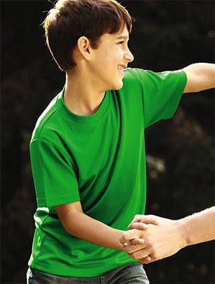 Plain Breezeway Micromesh Tee Shirt Kids