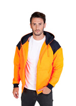 RAMO F303HZW Shoulder Contrast Zip Hoodie Mens – Hi Vis