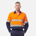 HI VIS WORK COOL REFLECTIVE SHIRT MENS