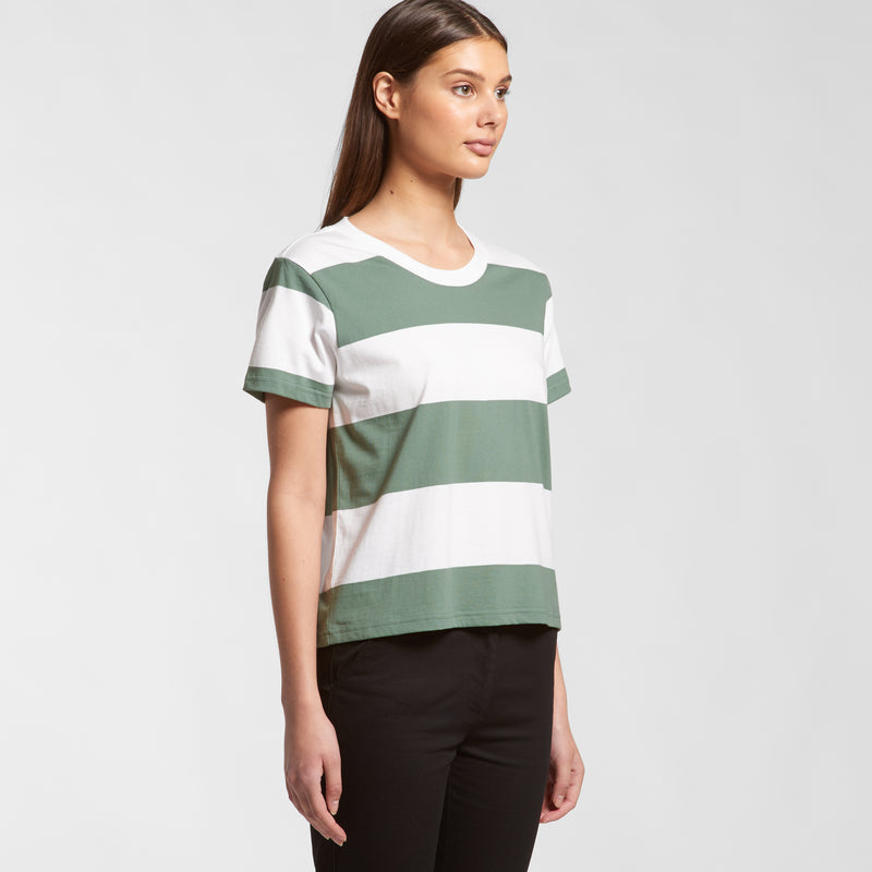 AS Colour 4066 Wide Stripe Tee Ladies side