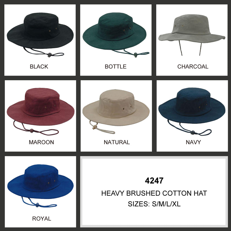 Brushed Heavy Cotton Hat