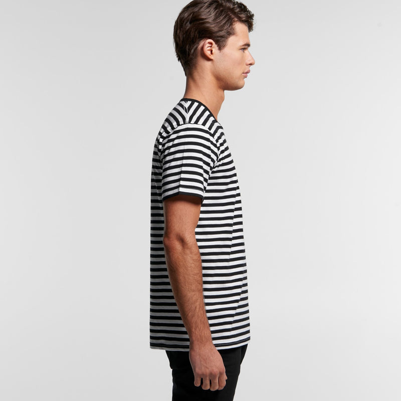 AS Colour 5028 Staple Stripe Tee Mens side