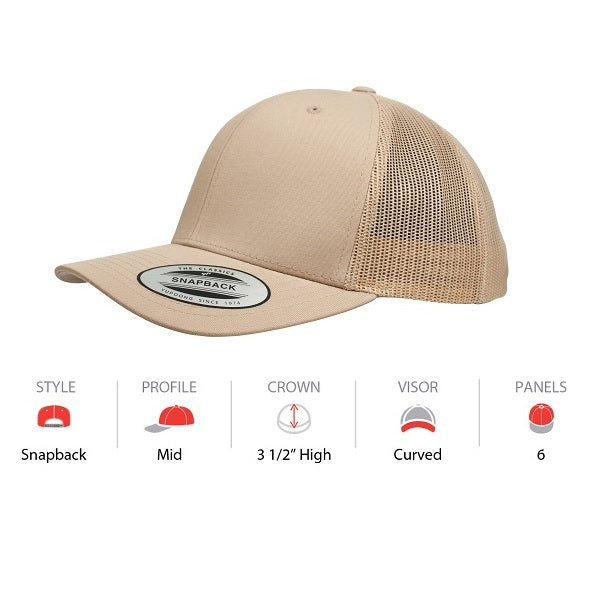 Flexfit Yupoong 6606 Classic Retro Wade Trucker