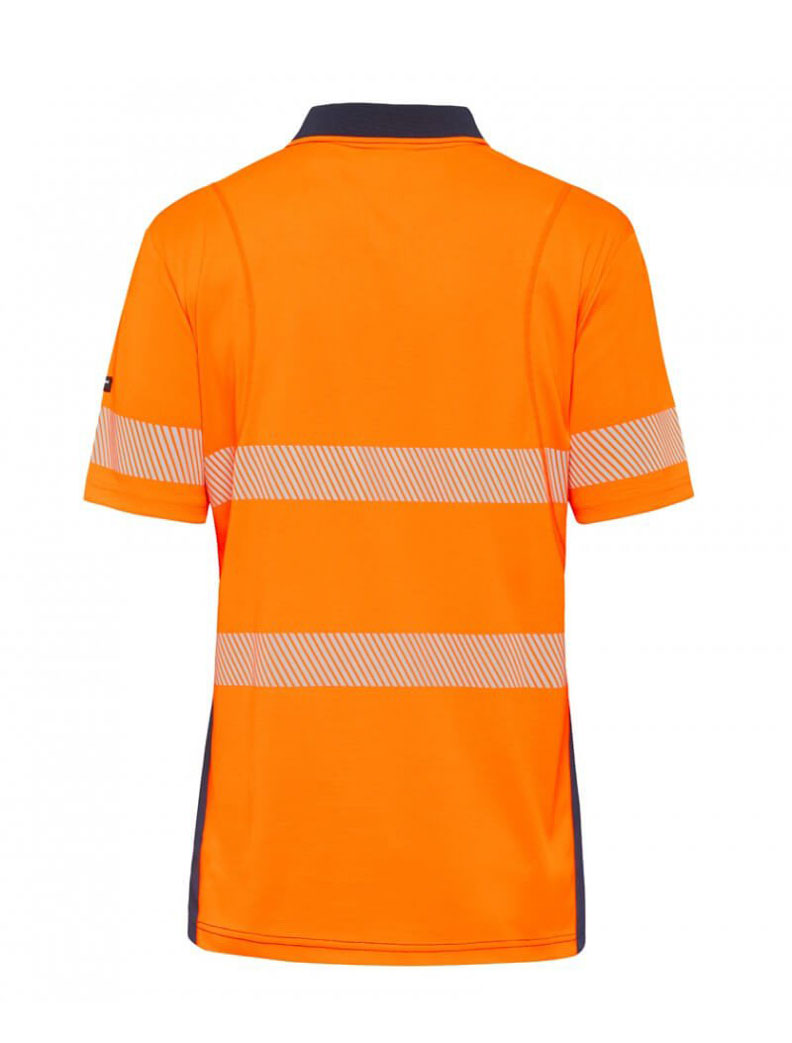King Gee K54215 Workcool Hyperfreeze Spliced Polo Short Sleeve with Segmented Tape