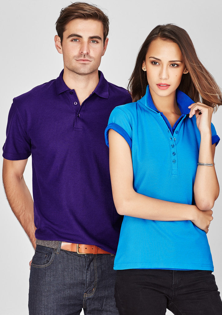 Biz Collection P400MS Crew Polo Mens worn