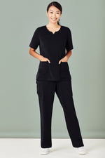 Biz Collection CST942LS Tailored Fit Round Neck Scrub Top Ladies