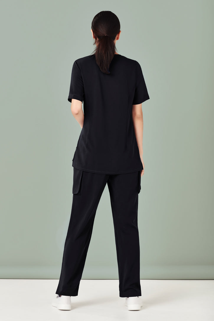 Biz Collection CST942LS Tailored Fit Round Neck Scrub Top Ladies_2