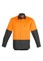 orange/charcoal