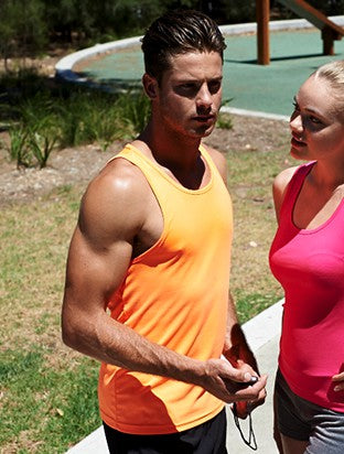 Bocini CT1411 Brushed Action Back Singlet Mens